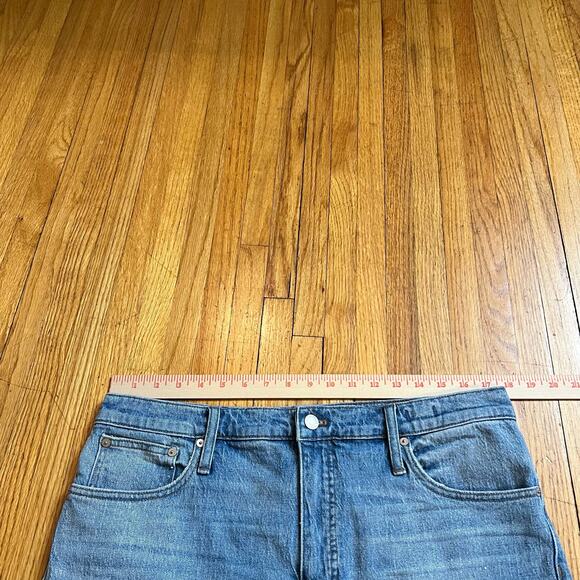 MADEWELL Jeans Womens 32 High Rise Classic Straight Denim Blue Pants - Picture 7 of 10